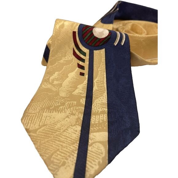 Vintage JOHN WEITZ     100% Silk Tie        Made in USA       Abstract Geometric - Picture 7 of 14